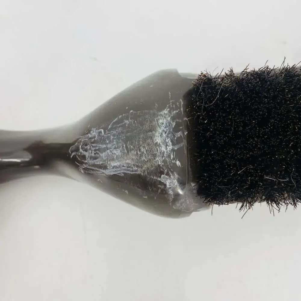 Vintage 1960s England Duck Shaped Handle Shoe Brush Bakelite All Hair Curved